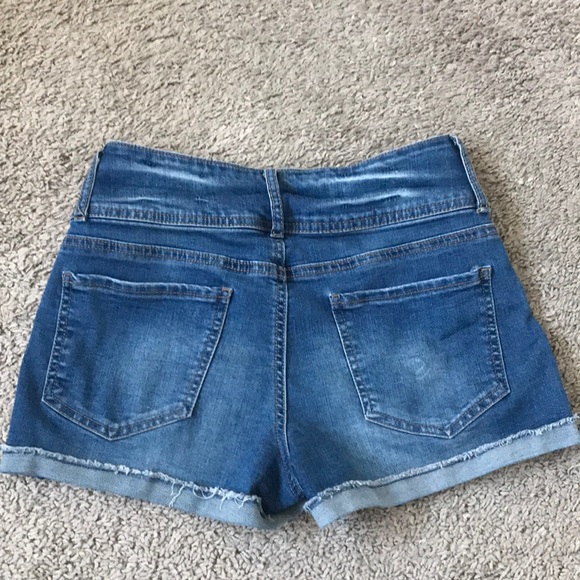 high rise denim shorts - Picture 2 of 2